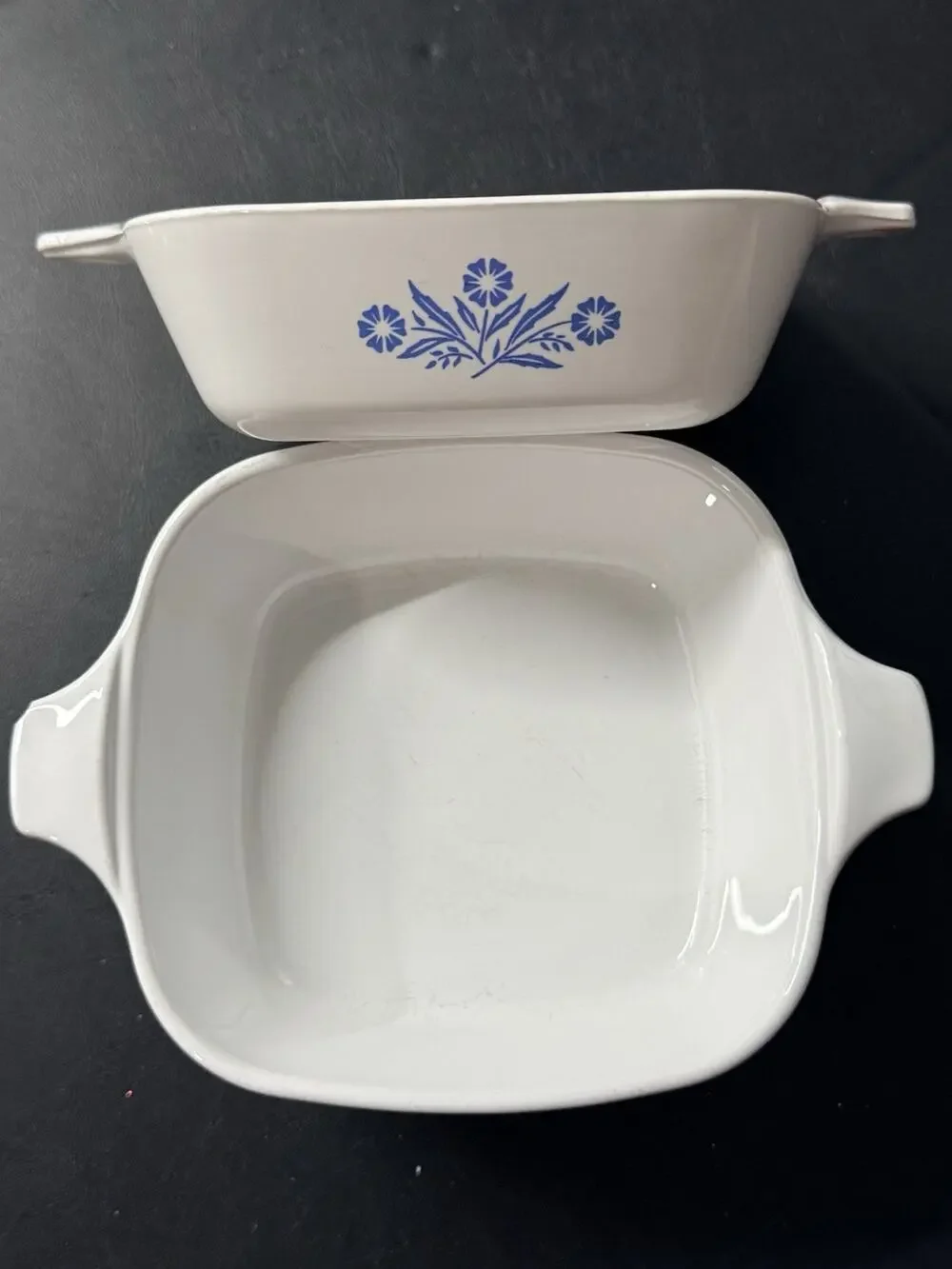 Vintage Corning Ware Cornflower Blue Casserole Dishes – 4 Individual Bakers